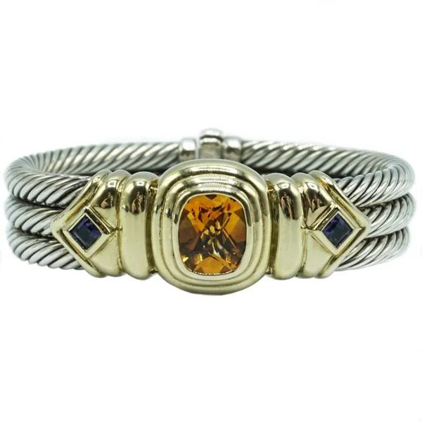 David Yurman Renaissance Citrine and Iolite Bracelet - Sterling Silver and 14k Yellow Gold Lumina Gem Wilmington, NC