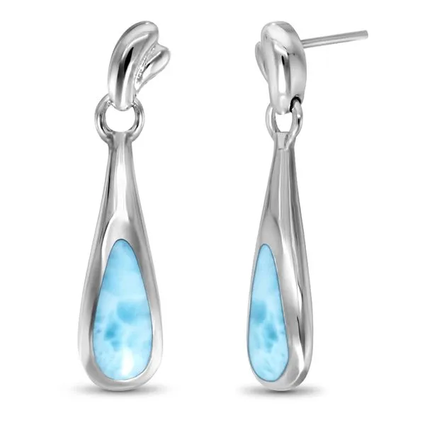 Marahlago Indra Larimar Earrings Lumina Gem Wilmington, NC