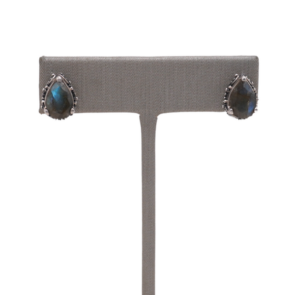 KIR Labradorite Susa Mini Post Earrings Lumina Gem Wilmington, NC