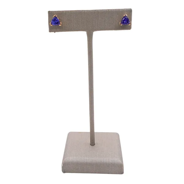 AA Tanzanite Studs in 14k Yellow Gold Lumina Gem Hampstead, NC