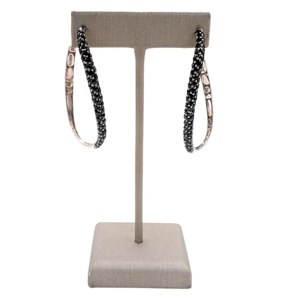 John Hardy Black Sapphire and Sterling Silver Kali Hoops Lumina Gem Hampstead, NC
