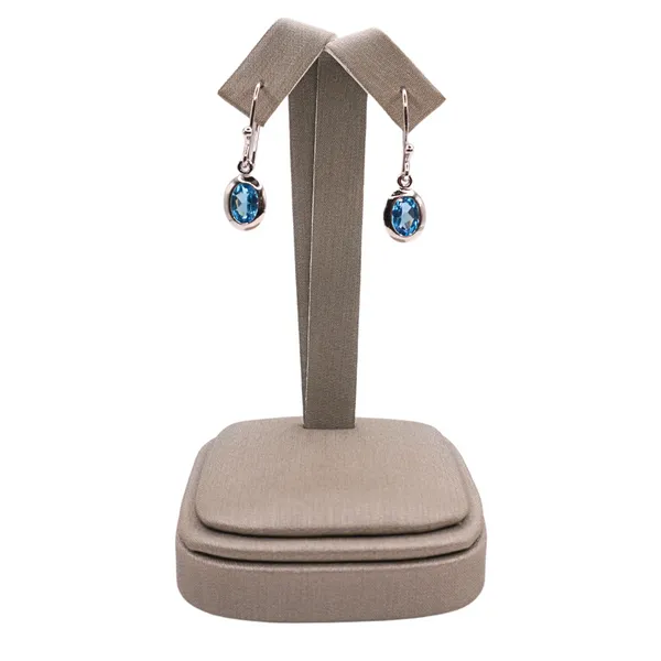 Stephen Estelle Blue Topaz and Sterling Silver Dangle Earrings Lumina Gem Hampstead, NC