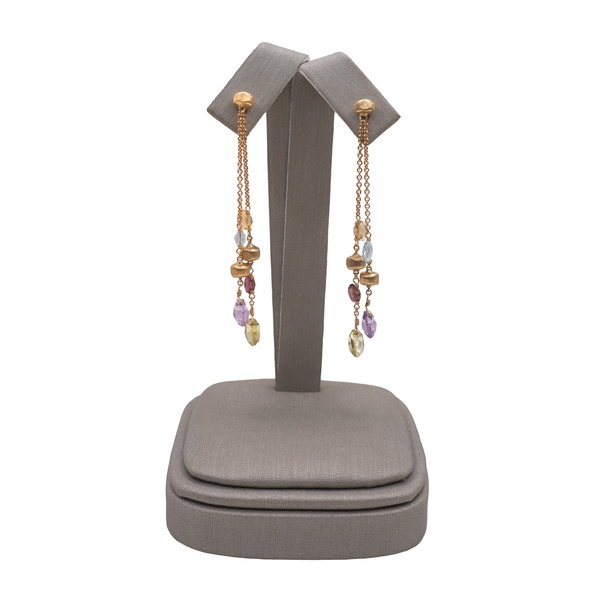 Marco Bicego Multigem Dangle Earrings- 18k Yellow Gold Lumina Gem Wilmington, NC