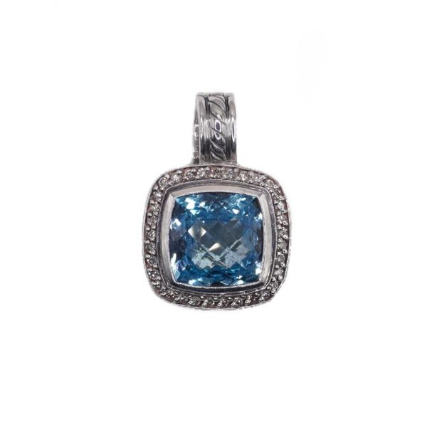 David Yurman Blue Topaz and Diamond Albion Enhancer Lumina Gem Wilmington, NC