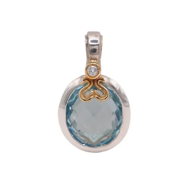Slane Blue Topaz Enhnacer with Diamond Accents Lumina Gem Hampstead, NC