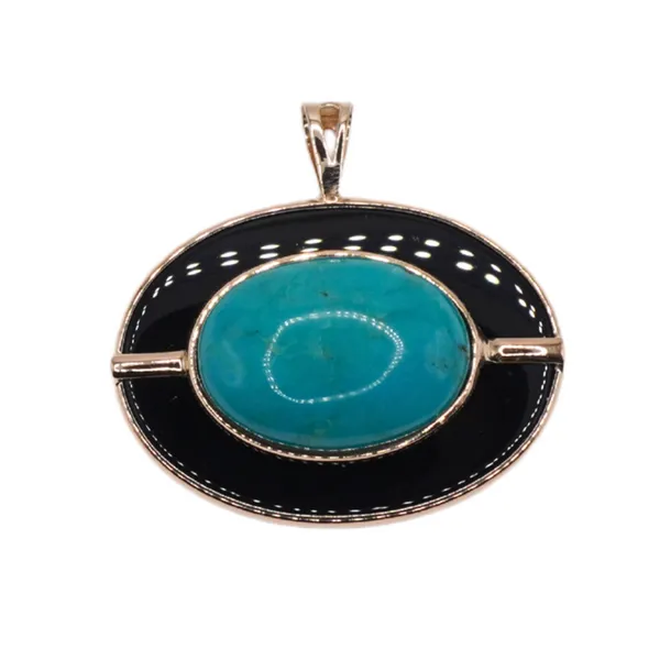 Peruvian Opal and Onyx- 14k Yellow Gold Lumina Gem Hampstead, NC