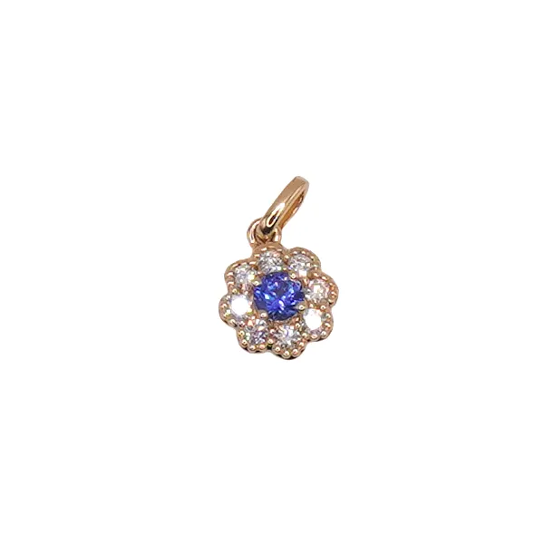 Sapphire and Diamond Pendant- 14k Yellow Gold Lumina Gem Hampstead, NC