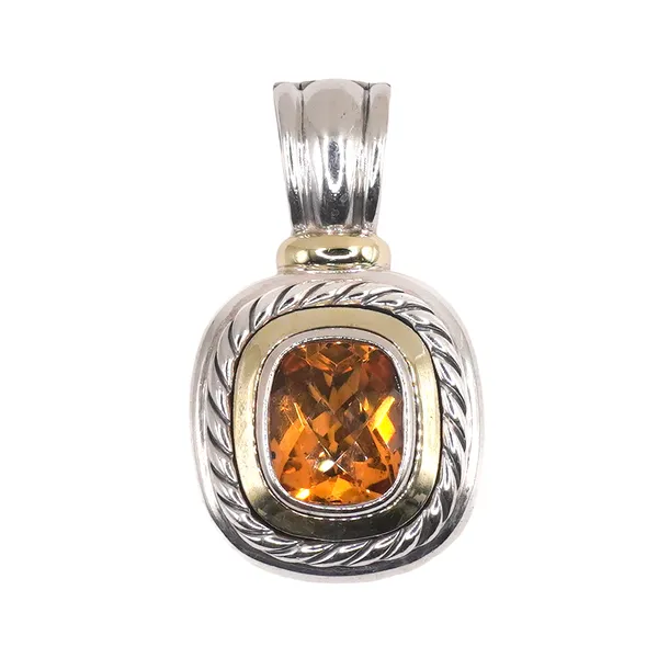 David Yurman Citrine Enhancer in Sterling Silver and 14k Yellow Gold Lumina Gem Hampstead, NC