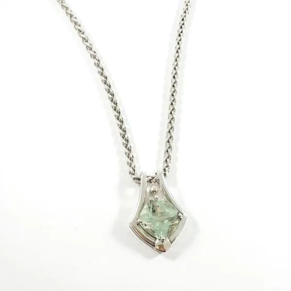 Lorenzo Two Tone Green Amethyst Necklace - 17