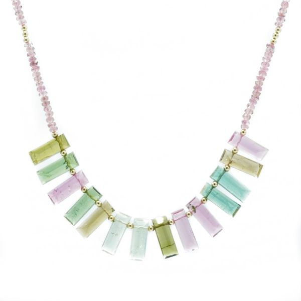 Multicolor Tourmaline Necklace - 18