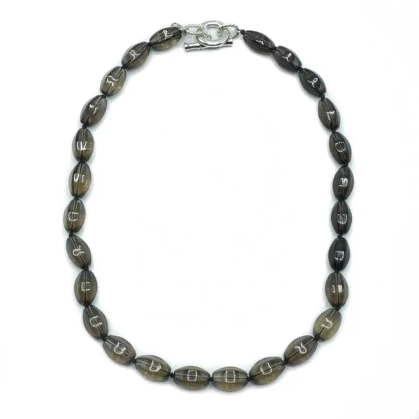 Lucas Roberts Smokey Quartz Beaded Necklace - 20