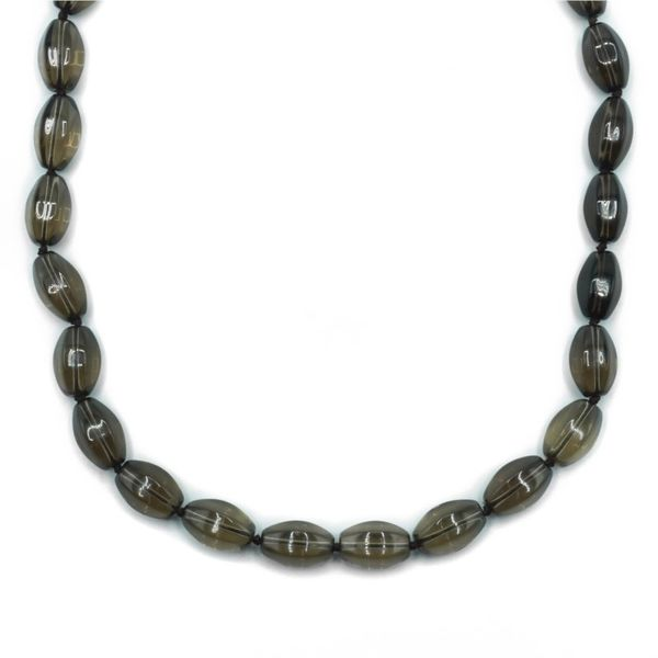 Lucas Roberts Smokey Quartz Beaded Necklace - 20