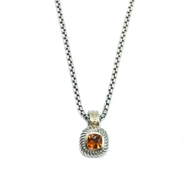 David Yurman Citrine Albion Enhancer and Sterling Silver Chain Lumina Gem Wilmington, NC