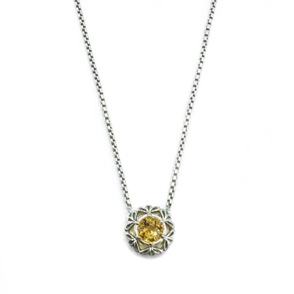 Ann King Citrine and Sterling Silver Necklace Lumina Gem Wilmington, NC