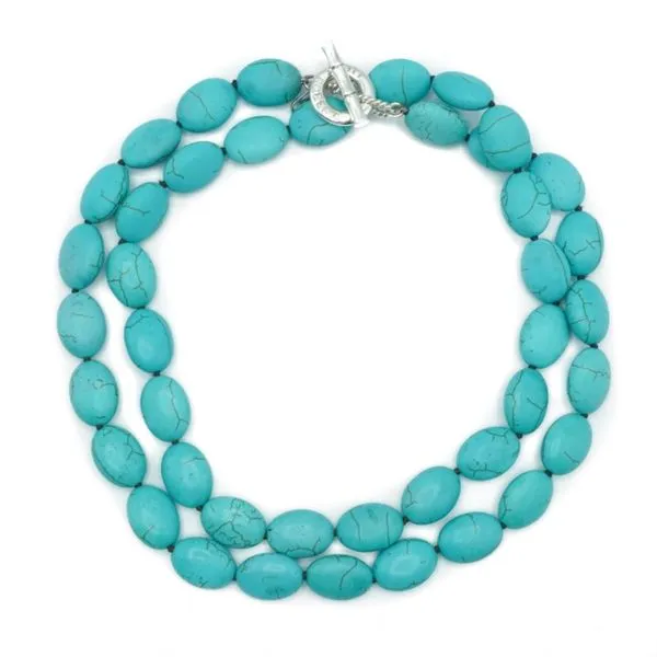 Lucas Roberts Double Strand Turquoise Necklace - 16