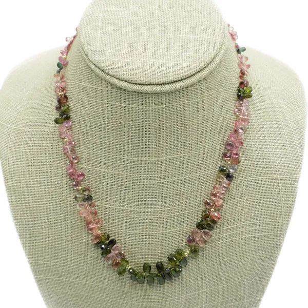 Tourmaline and Yellow Gold Necklace Lumina Gem Wilmington, NC