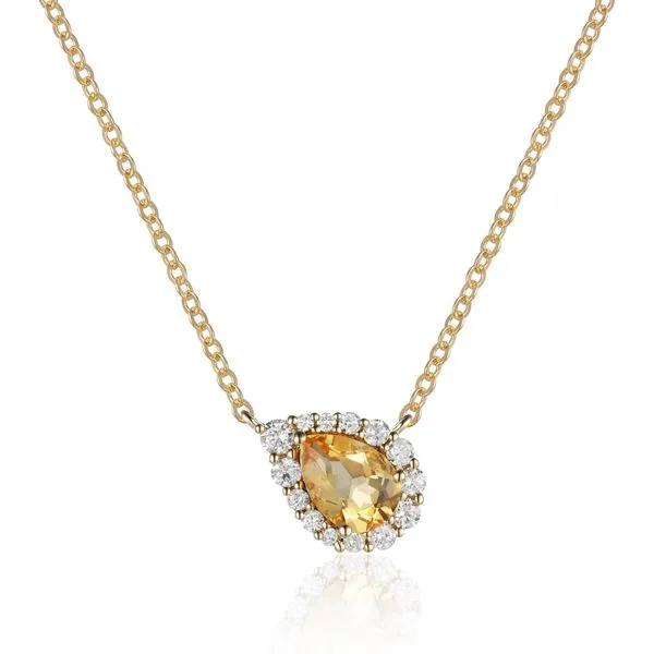 Luvente Citrine and Diamond Necklace Lumina Gem Hampstead, NC