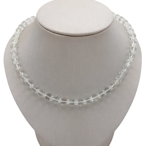 Prasiolite and Rock Crystal Quartz Necklace Lumina Gem Wilmington, NC