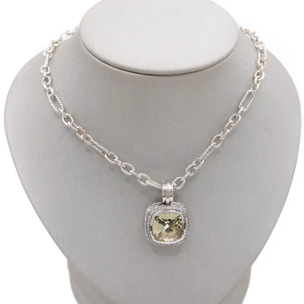 David Yurman Lemon Citrine and Diamond Albion Necklace Lumina Gem Hampstead, NC