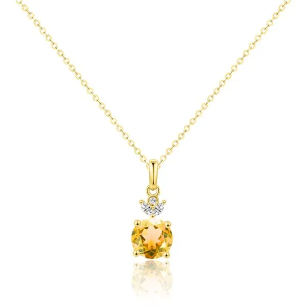 Luvente Citrine and Diamond Necklace Lumina Gem Hampstead, NC