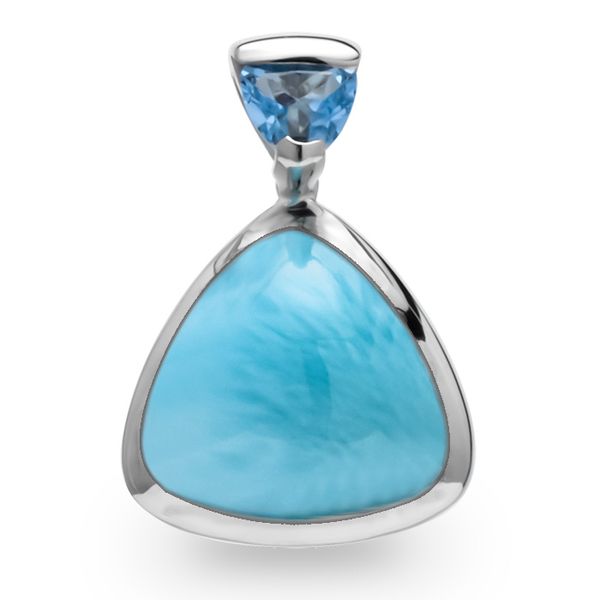 Marahlago Larimar and Blue Spinel Necklace Lumina Gem Wilmington, NC