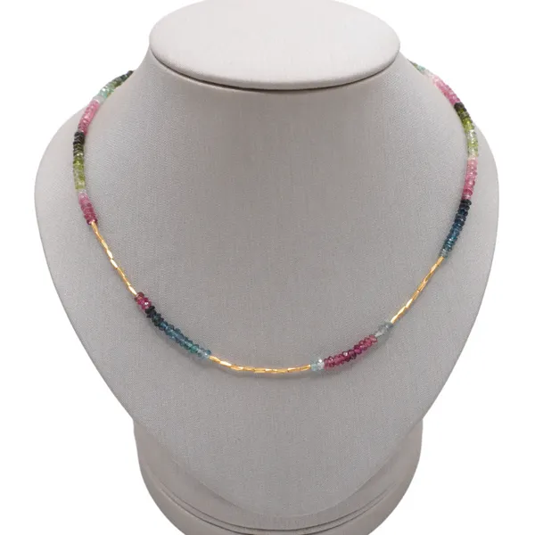 Rainbow Tourmaline Necklace Lumina Gem Wilmington, NC