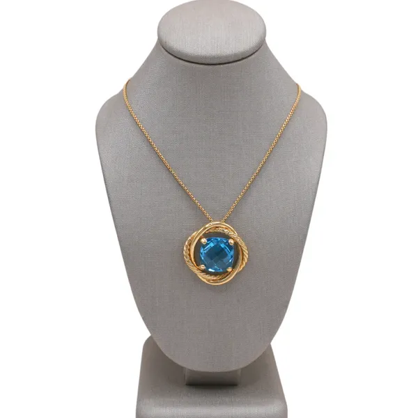 David Yurman Blue Topaz Necklace Lumina Gem Hampstead, NC