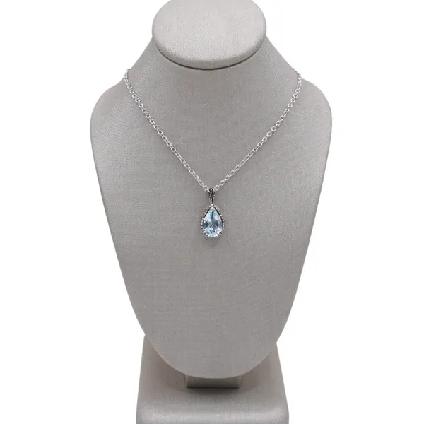 KIR Blue Topaz Mini Teardrop Necklace Lumina Gem Hampstead, NC