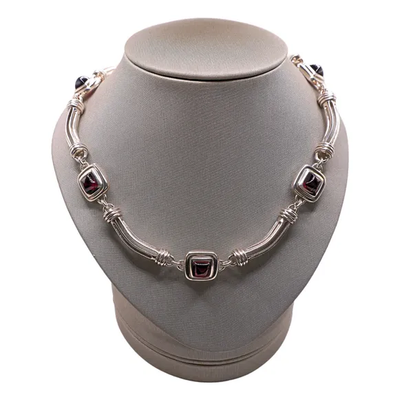 Slane Garnet and Sterling Silver Necklace Lumina Gem Hampstead, NC