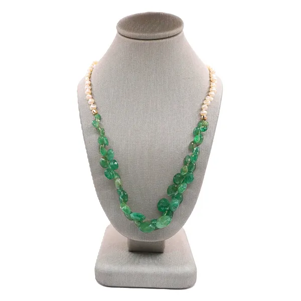 Emerald and Seed Pearl Necklace Lumina Gem Hampstead, NC