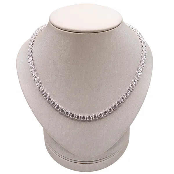Ethos White Sappire Necklace- Sterling Silver Lumina Gem Hampstead, NC