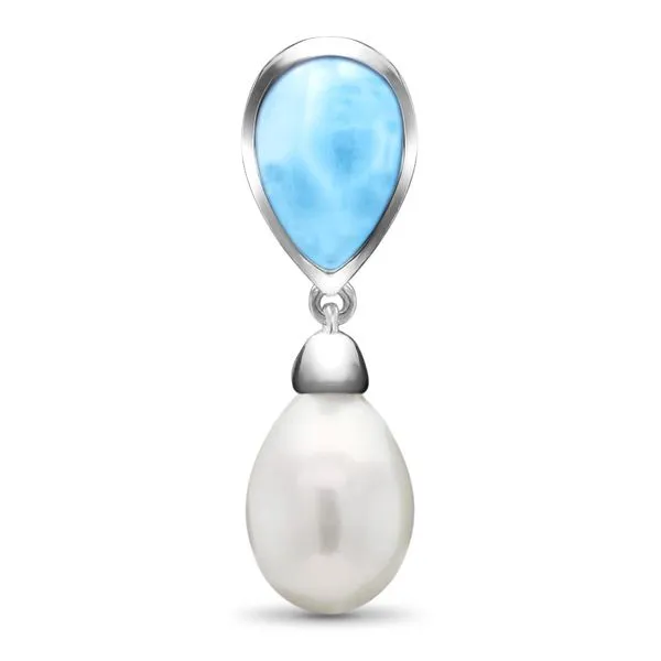 Marahlago Alisa Larimar and Freshwater Pearl Necklace - 20