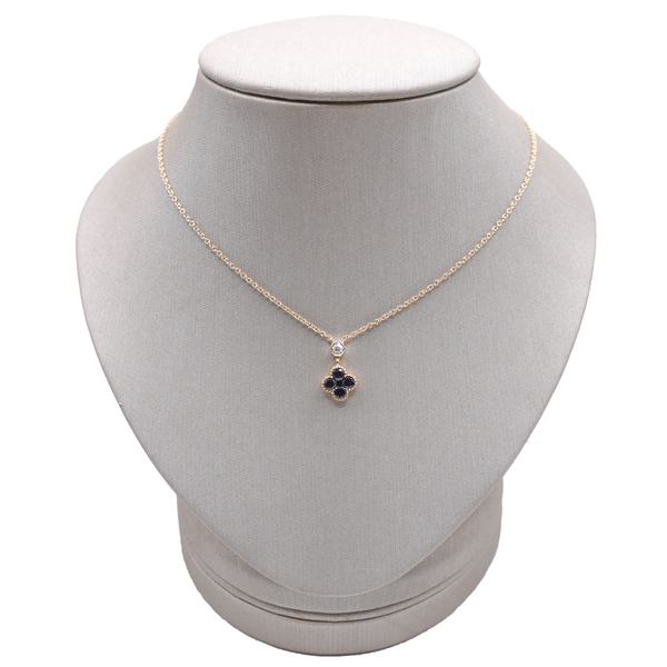 .62ctw Sapphire and .05ct Diamond Necklace- 14k Yellow Gold Lumina Gem Wilmington, NC