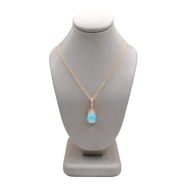 David Kord Pearl and Diamond Pendant- 19k Yellow Gold Lumina Gem Hampstead, NC