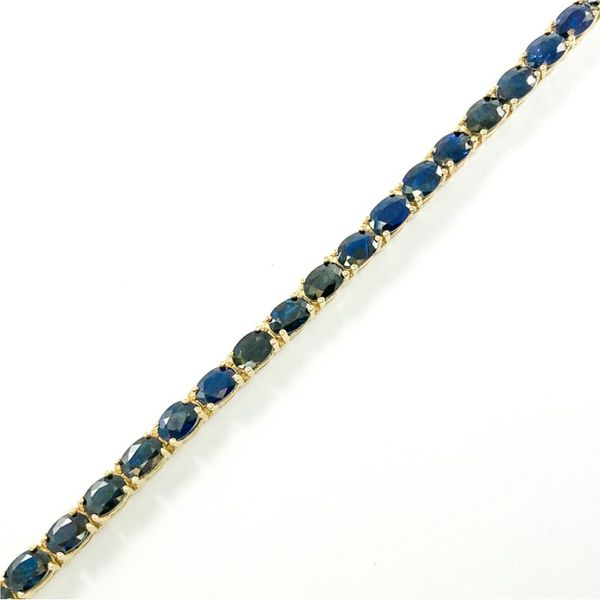 20ctw Sapphire and Yellow Gold Bracelet - 7