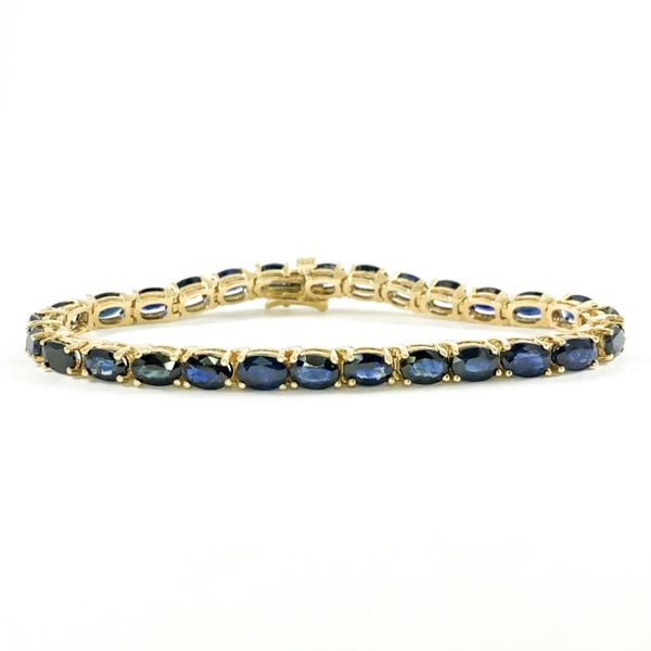 20ctw Sapphire and Yellow Gold Bracelet - 7