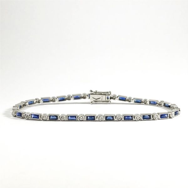 Venetti Sapphire and Diamond Tennis Bracelet Lumina Gem Wilmington, NC