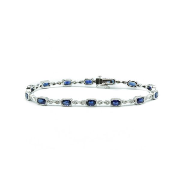 4.26ctw Sapphire and Diamond Bracelet Lumina Gem Wilmington, NC