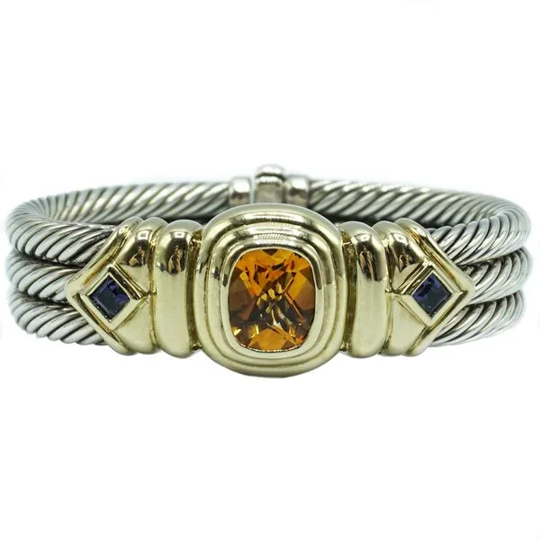 David Yurman Renaissance Citrine and Iolite Bracelet - Sterling Silver and 14k Yellow Gold Lumina Gem Wilmington, NC