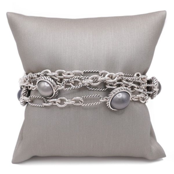 David Yurman Grey Pearl Multistrand Bracelet Lumina Gem Wilmington, NC