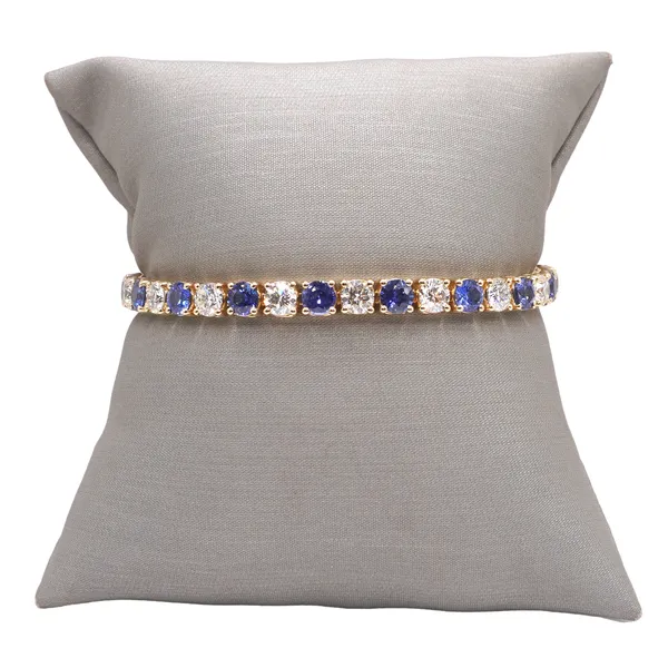 Diamond and Sapphire Bracelet- 14k Yellow Gold Lumina Gem Hampstead, NC