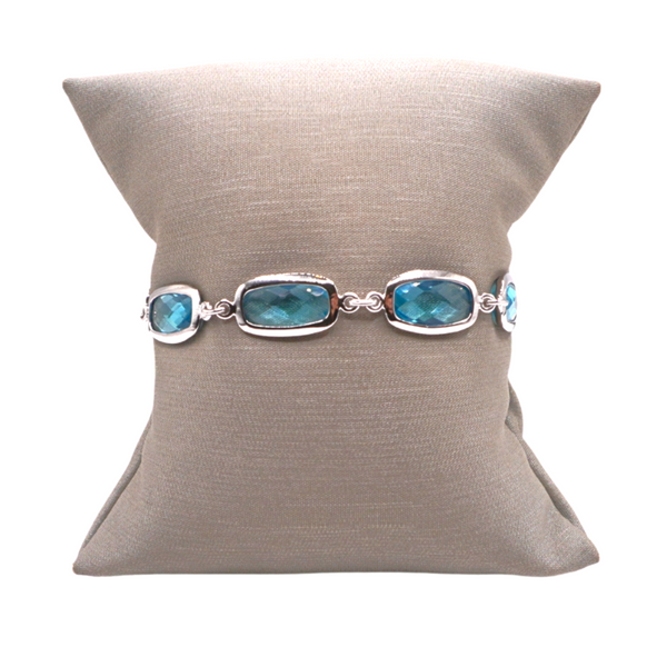 Stephen Estelle Blue Topaz and Sterling Silver Bracelet Lumina Gem Wilmington, NC