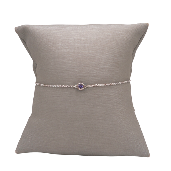 Tiffany & Co. Elsa Peretti Sterling Silver Tanzanite Station Bracelet Lumina Gem Wilmington, NC