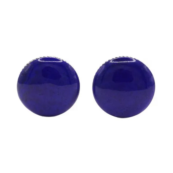 David Yurman Round Lapis Cufflinks Lumina Gem Wilmington, NC