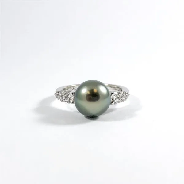Mikimoto Tahitian Pearl and Diamond Ring Lumina Gem Wilmington, NC
