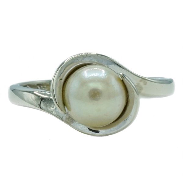 Pearl and 14k White Gold Ring Lumina Gem Wilmington, NC
