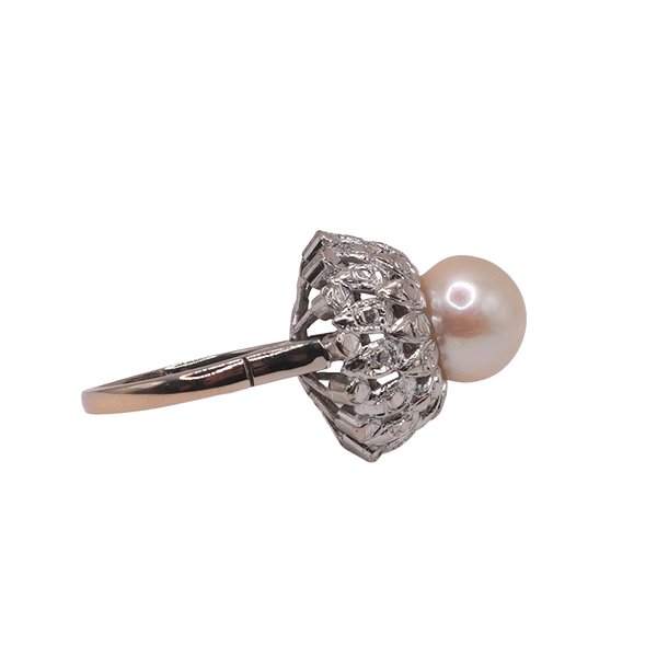 Pearl Ring- 18k White Gold Image 2 Lumina Gem Wilmington, NC