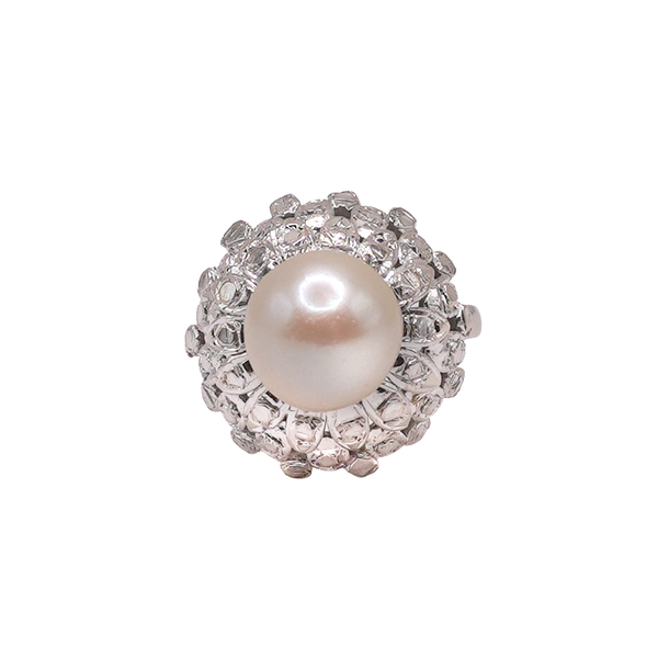 Pearl Ring- 18k White Gold Lumina Gem Wilmington, NC