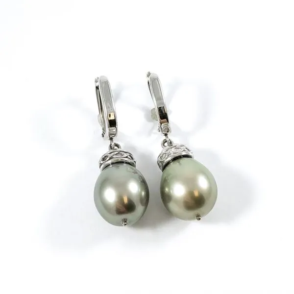 Tahitian Pearl Dangle Earrings Lumina Gem Wilmington, NC