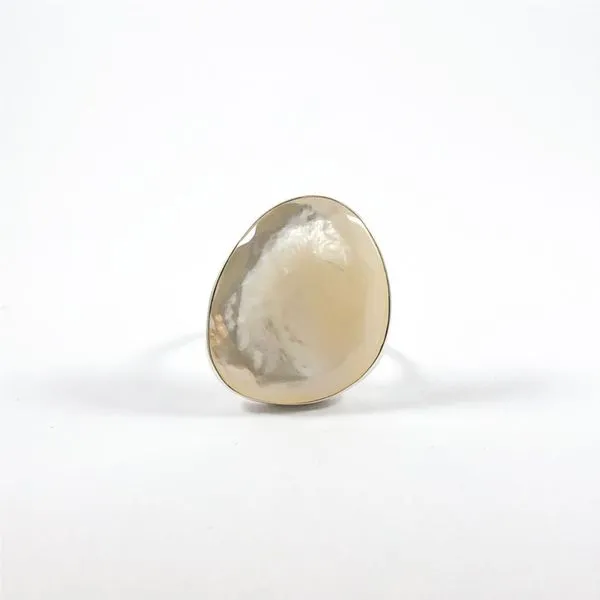 Raymond Mazza Mother of Pearl and Sterling Silver Ring Lumina Gem Wilmington, NC